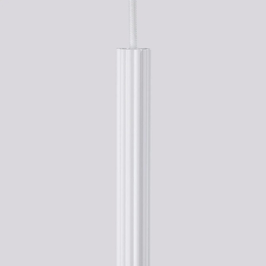 Závesné svietidlo Arche, 2x biele kovové tienidlo, o