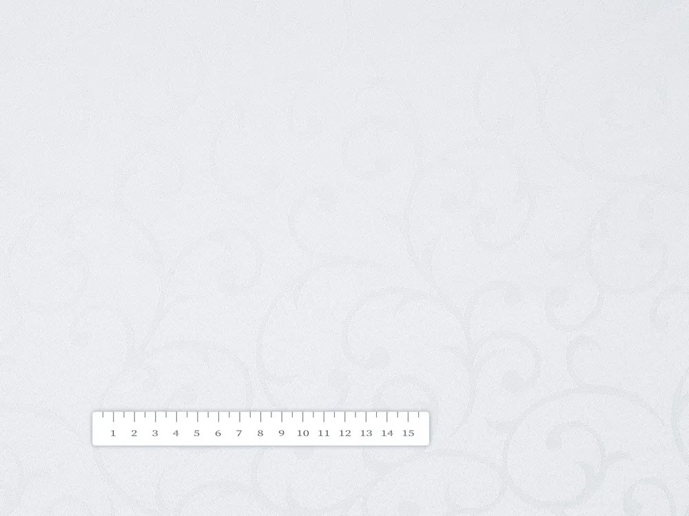 Biante Dekoračná obliečka na vankúš TF-040 Zámocký vzor - studená biela 30 x 50 cm