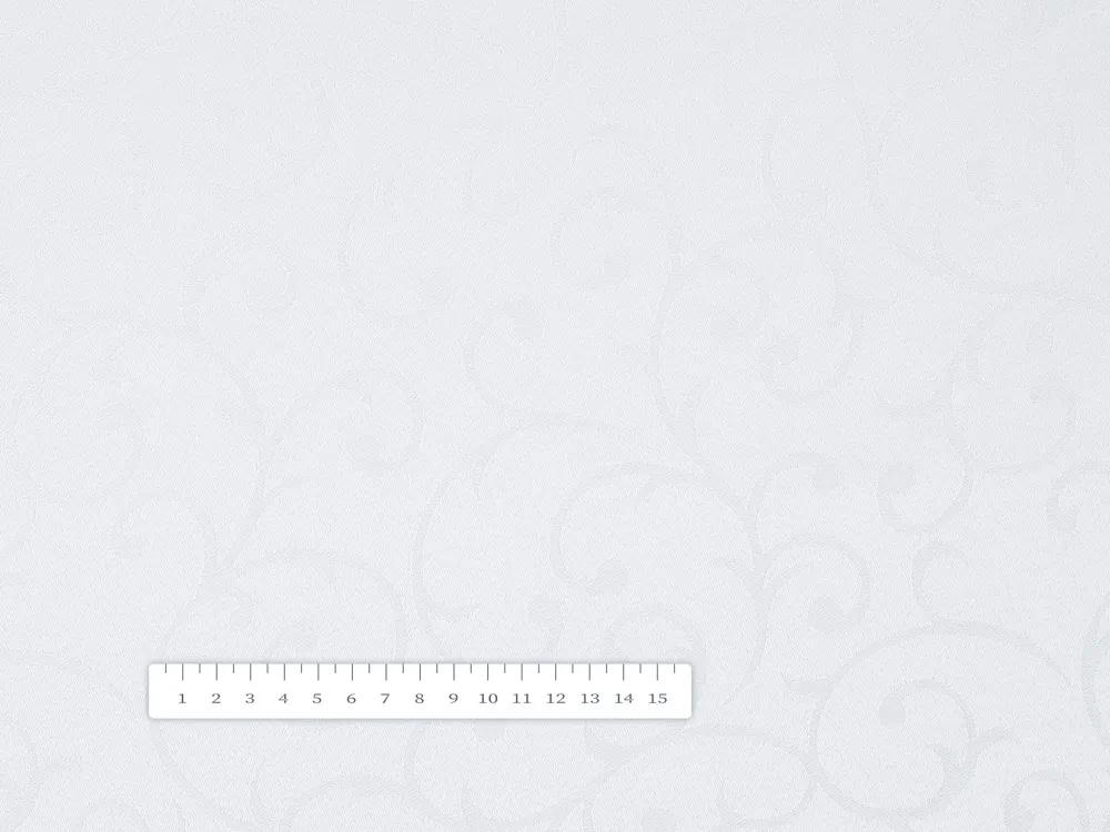 Biante Dekoračná obliečka na vankúš TF-040 Zámocký vzor - studená biela 35 x 45 cm
