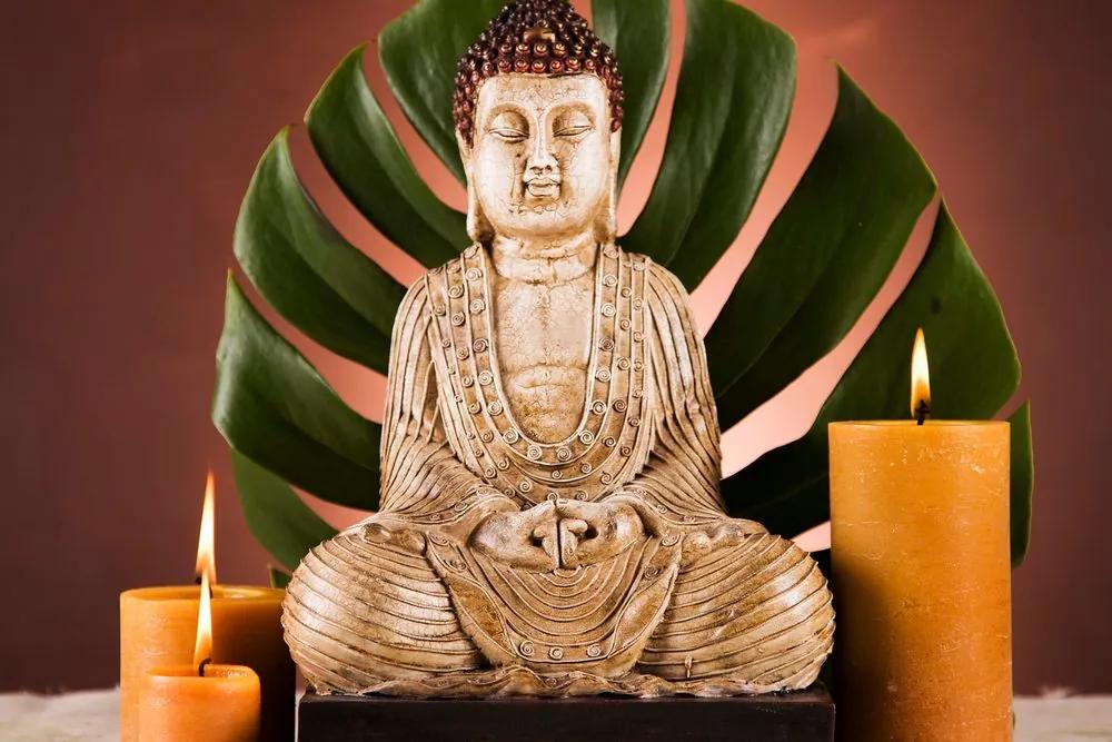 Obraz soška Budhu v Zen zátiší
