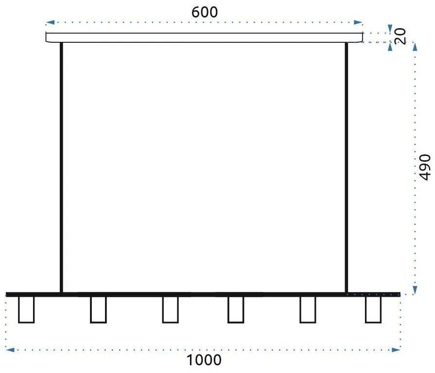 Toolight - Kovová industriálna stropná lampa 6xE27 APP480-6CP, čierna, OSW-00906