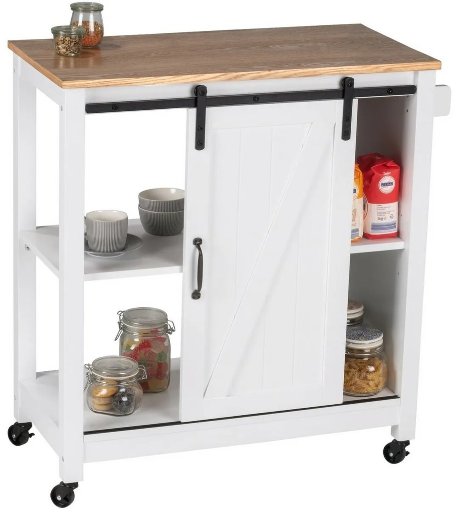 Wenko Kuchynský vozík Landhaus, 80 x 40 x 88,5 cm