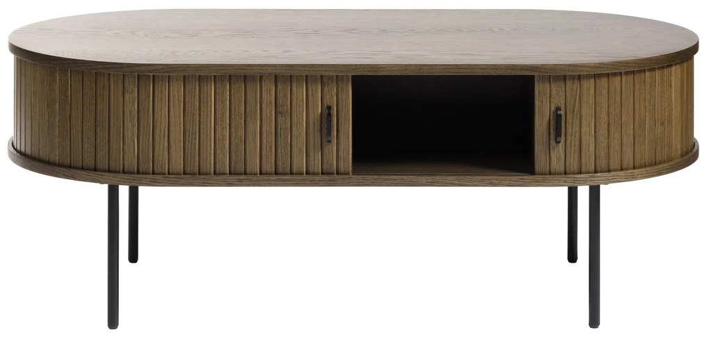 Dizajnový konferenčný stolík Vasiliy 120 cm dymový dub