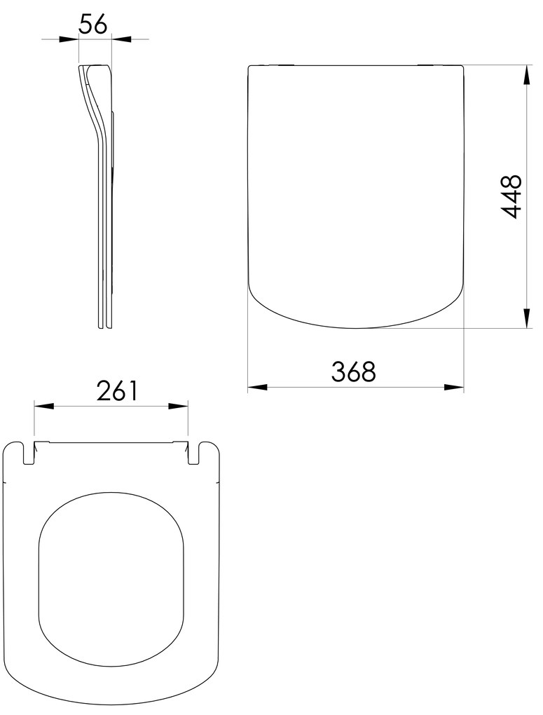 Sapho Sapho, GLANC WC sedátko, SLIM, Soft Close, biela, GC5030