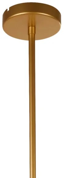Searchlight 29010-10GO - Luster na tyči ALPHA 10xE27/60W/230v zlatá