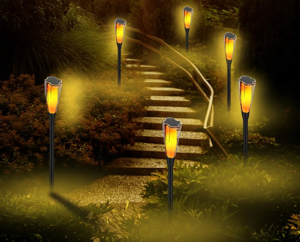 Solárna LED lampa TORCH Premium IP65 - 65 cm