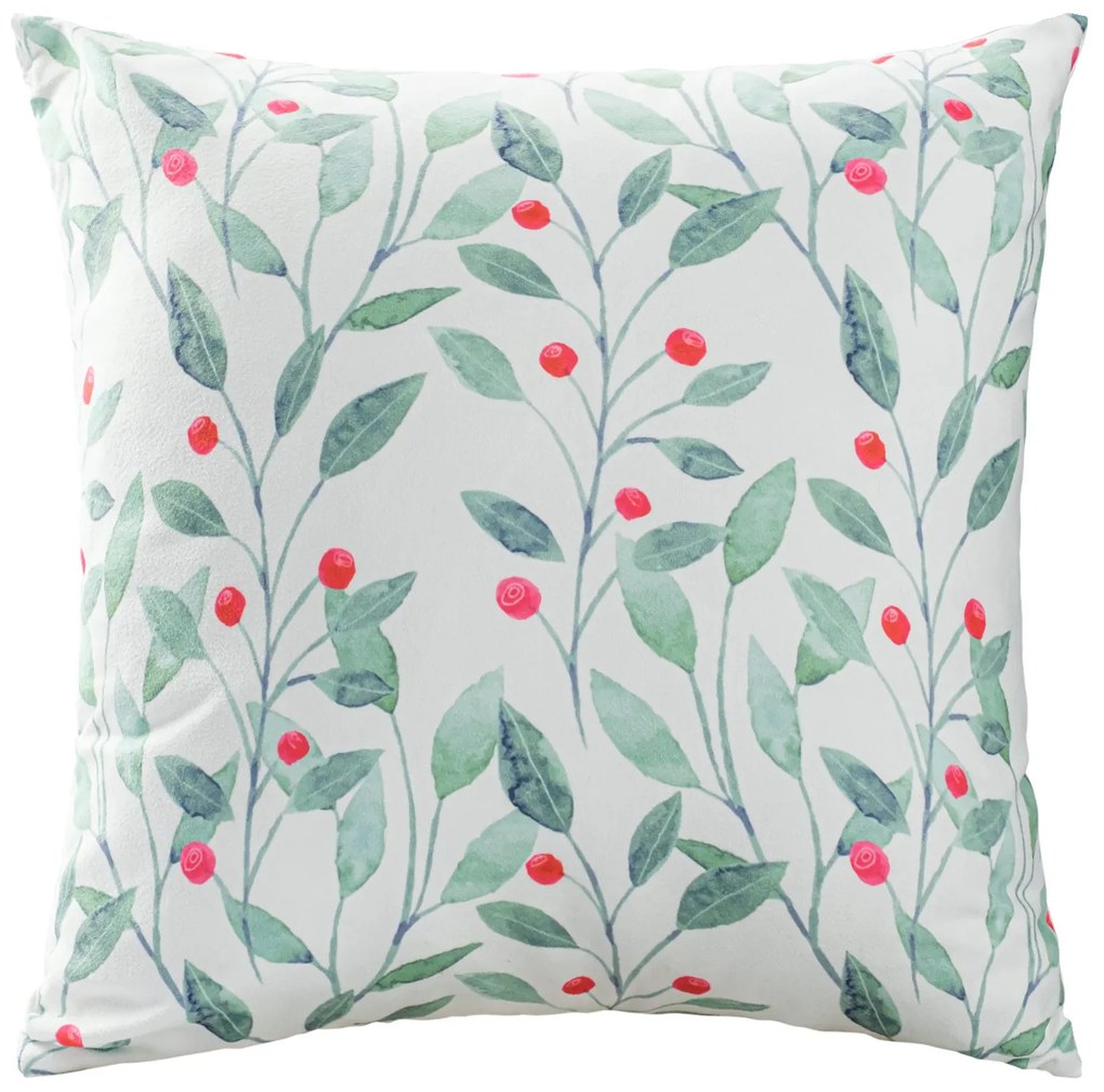 VIANOČNÁ DEKORAČNÁ OBLIEČKA NA VANKÚŠ MERRY 43X43 CM VZOROVANÁ