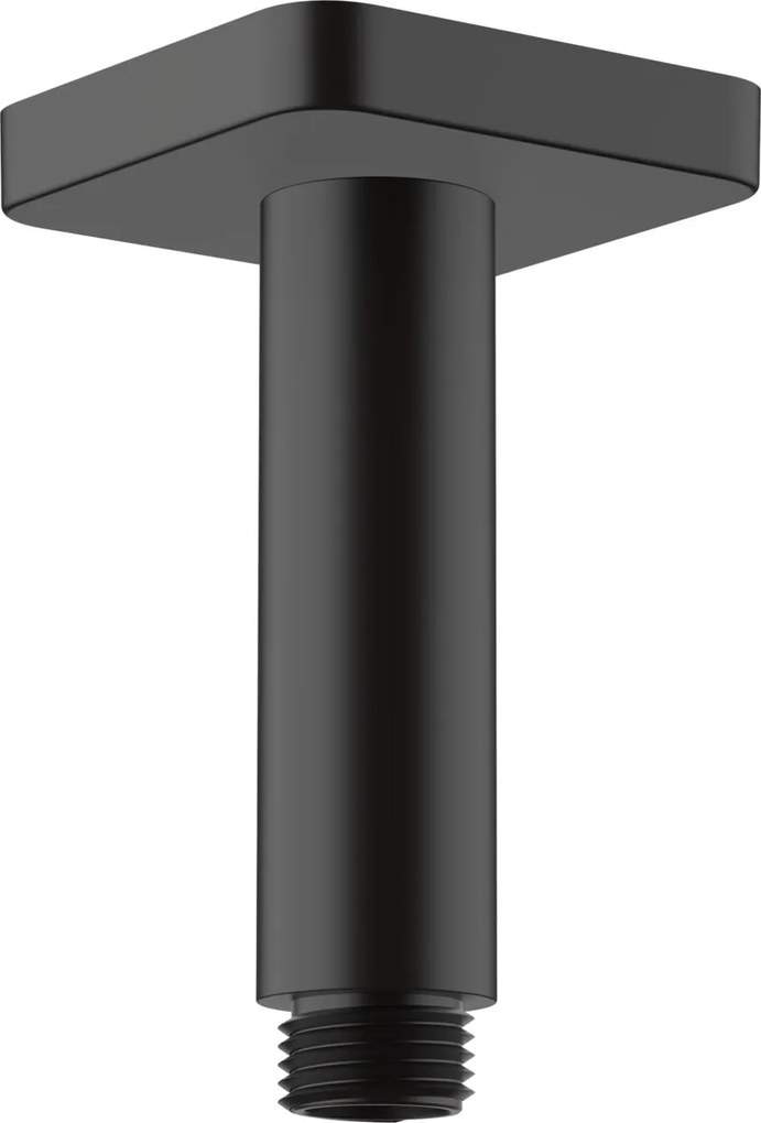 Hansgrohe Vernis Shape, stropné rameno na hlavovú sprchu 100 mm, čierna matná, HAN-26406670