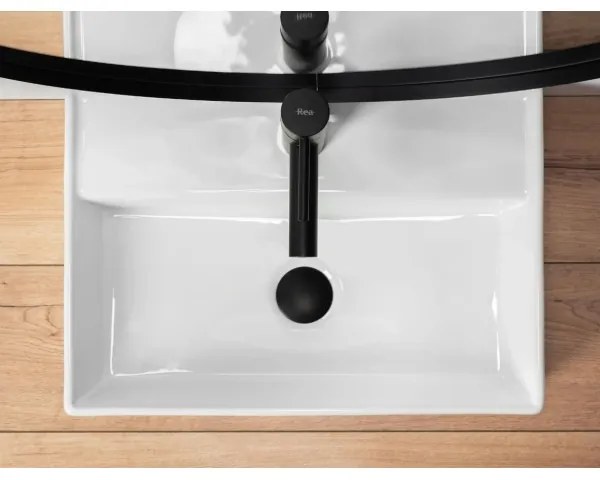 REA-U5000 - Umývadlo na dosku VALERIA 35,5x50,5 cm keramika/lesklá biela