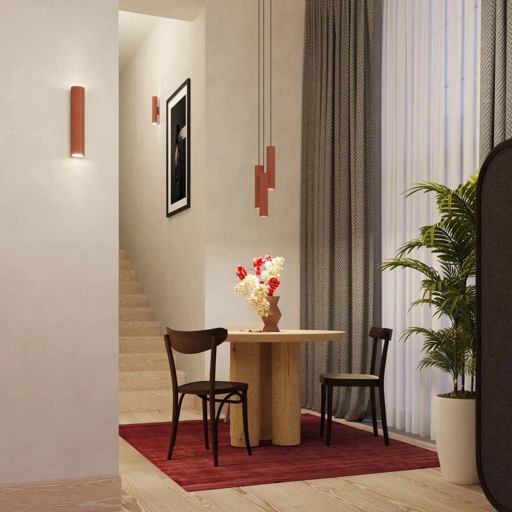 Nástenné svietidlo Lagos, 1x oranžové kovové tienidlo