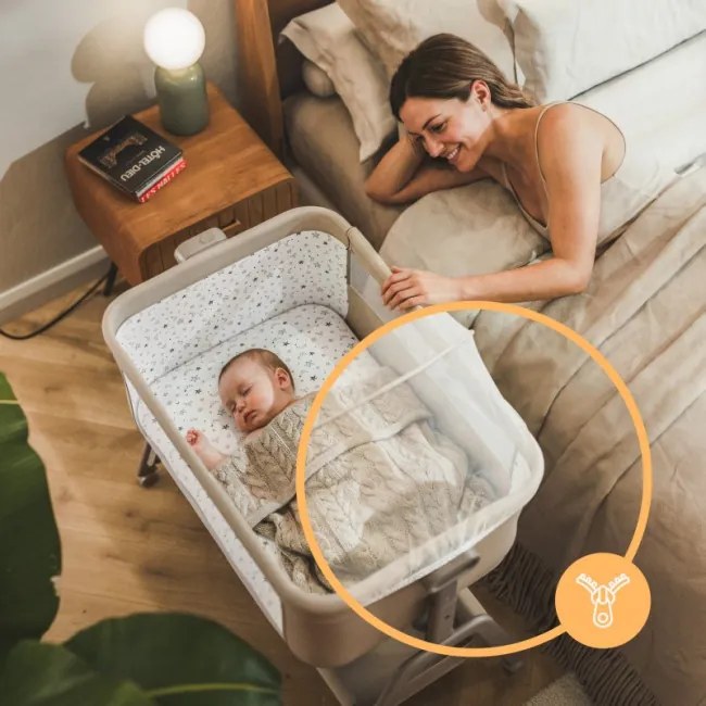 Detská prenosná postieľka 3v1 Dream 50 svetlosivá