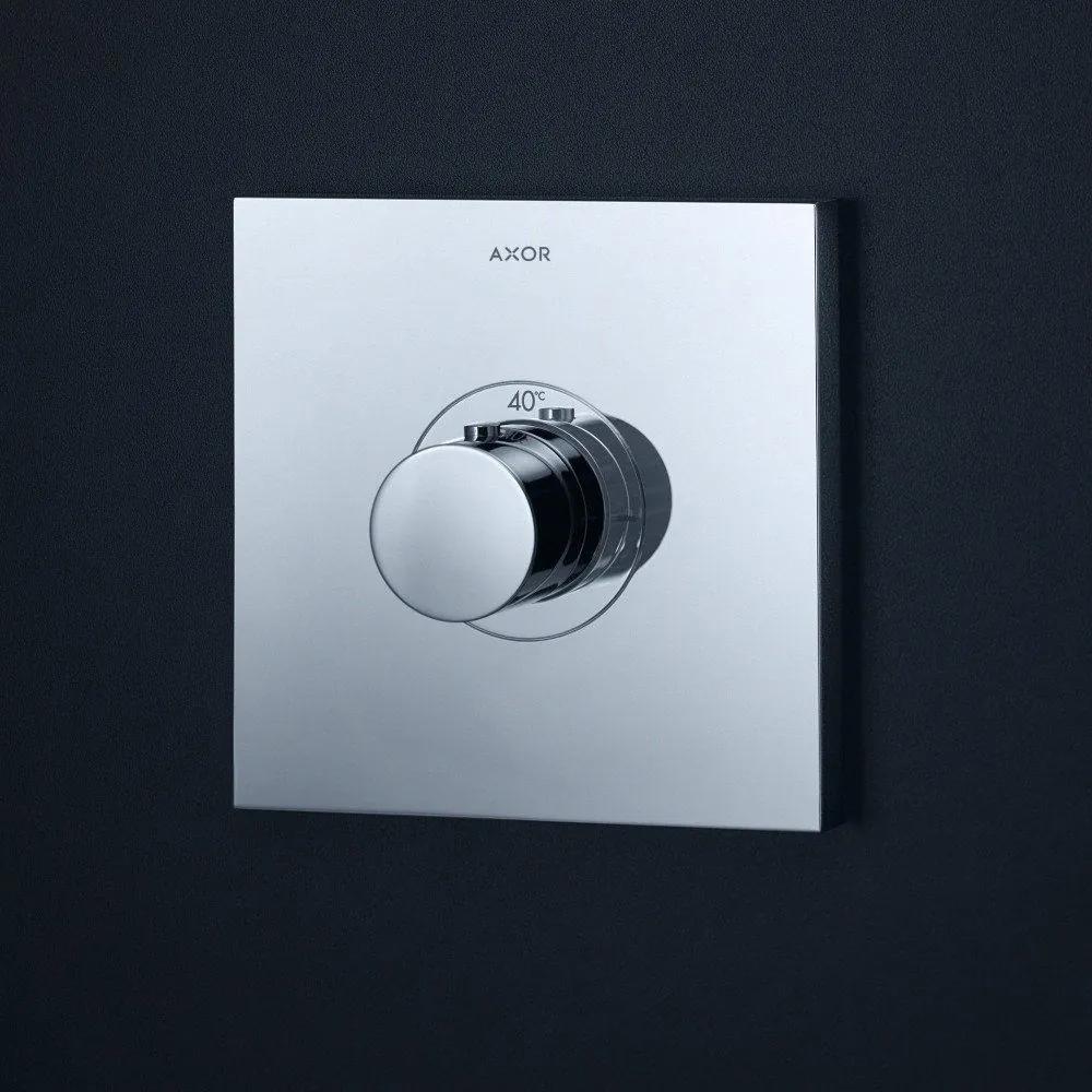 AXOR ShowerSelect termostat Highflow s podomietkovou inštaláciou, hranatá rozeta, chróm, 36718000