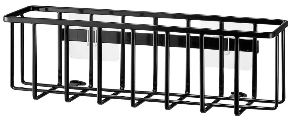 Čierny kovový stojan na umývacie prostriedky bez vŕtania Film Hook – YAMAZAKI