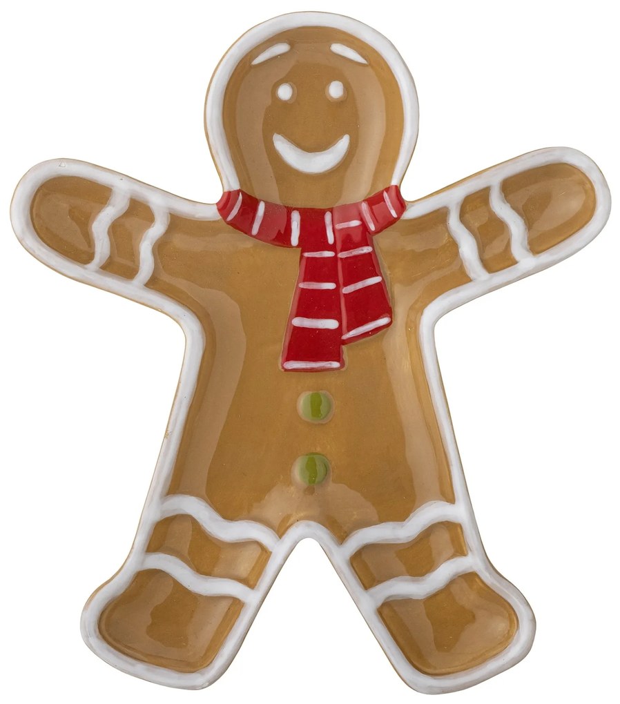 Tanier na občerstvenie Ginnie, perníkový panáčik, 18 cm