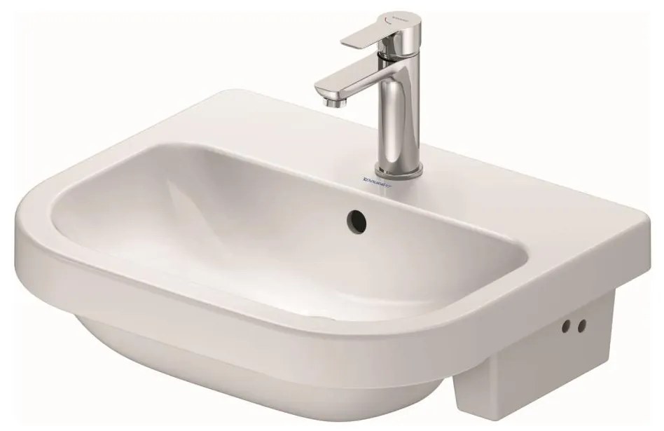 Duravit 24035500002 - Zapustené umývadlo D-CODE 55x45,5 cm keramika/lesklá biela