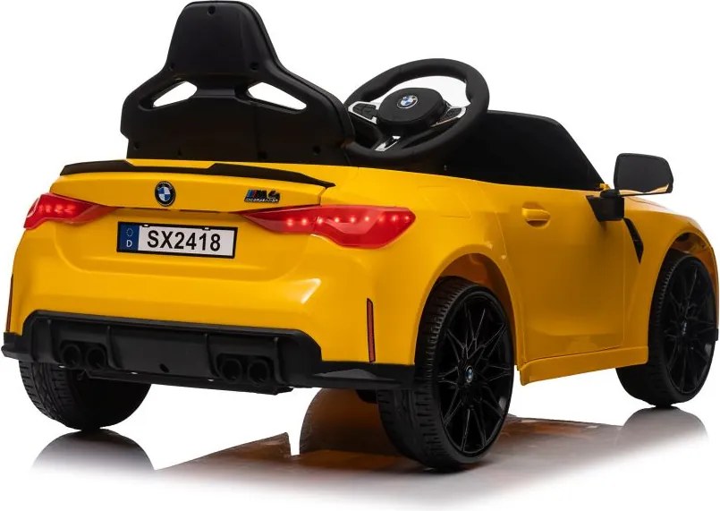 LEAN CARS BMW M4 na akumulátor, žlté