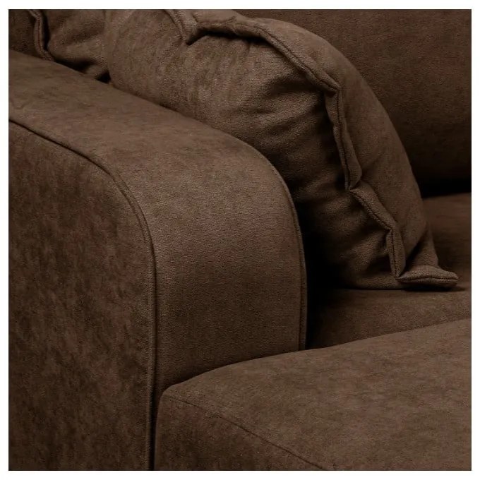 Tmavohnedá rohová pohovka (ľavý roh) Beata - Ropez