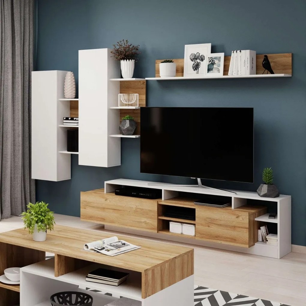 OBÝVACIA STENA / ZOSTAVA LEANDER DUB GRANDE / BIELA