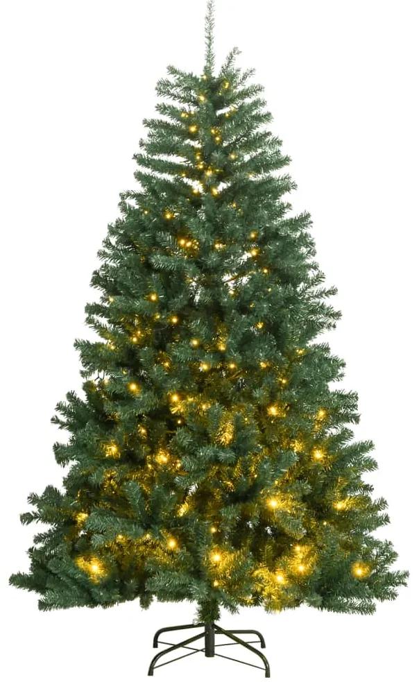 Umelý výklopný vianočný stromček s 300 LED 180 cm 3210347