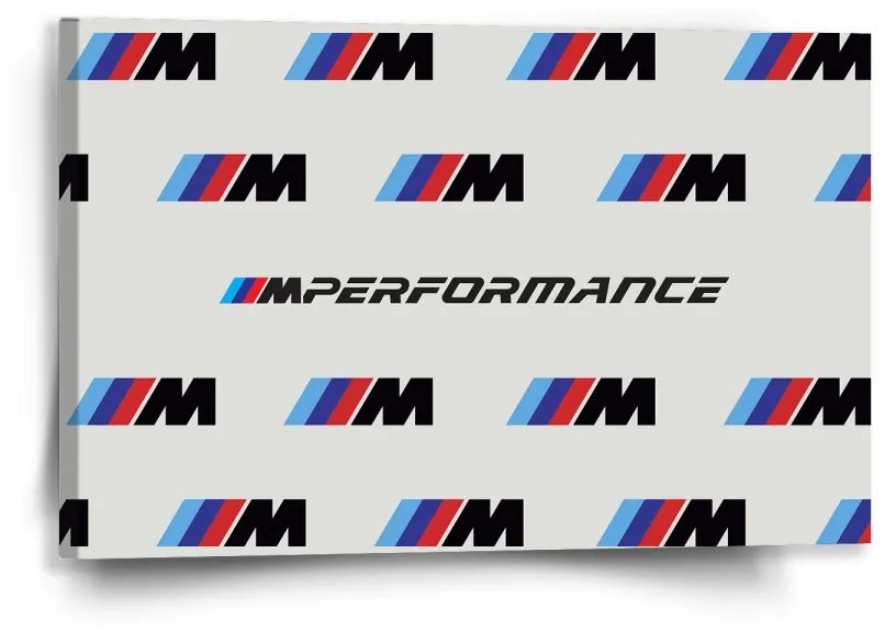 Sablio Obraz MPERFORMANCE biely vzor - 60x40 cm