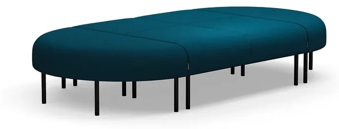 Pohovka bez operadla VARIETY, 8 miestna, látka Blues CSII, petrolejová