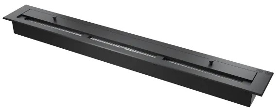 InFire - Rohový BIO krb 110x45 cm 3kW čierna