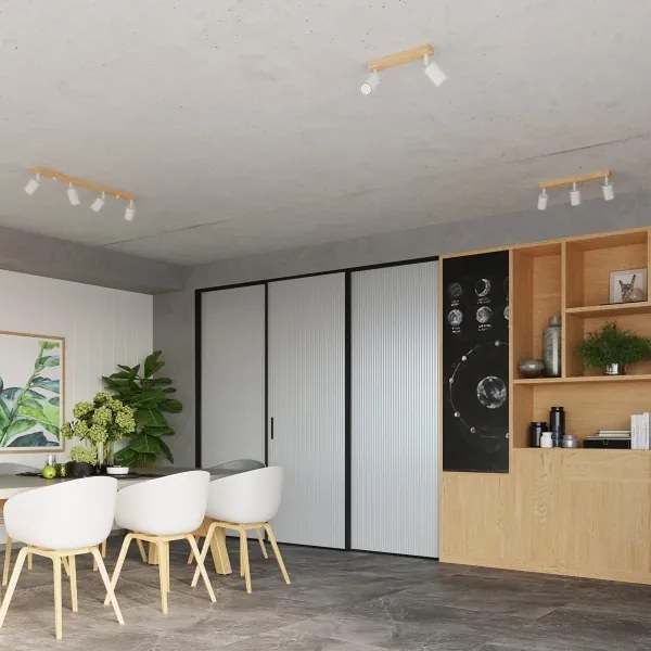 Sollux SL.1289 - Bodové svietidlo VERDO 4xGU10/10W/230V biela