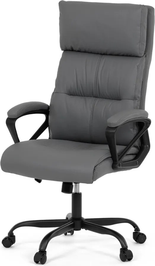 Kancelárske kreslo PEDRO — ekokoža, sivá