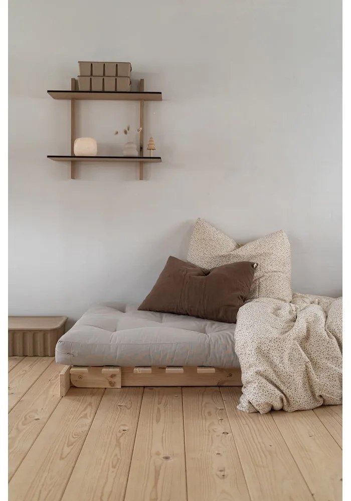 Rozkladacie kreslo s béžovým ľanovým poťahom Karup Design Roots Raw/Linen