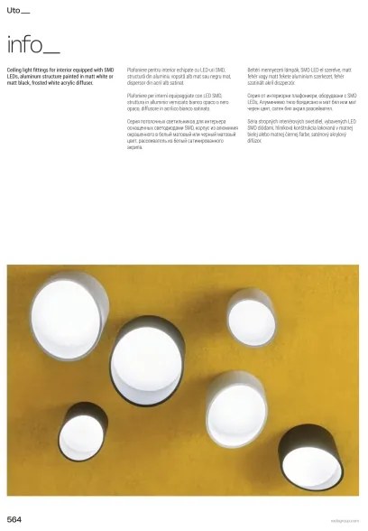 Redo 01-1629 - LED bodové svietidlo UTO LED/18W/230V pr. 14 cm biela