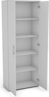 Viacúčelová policová skriňa Nitro, biela%