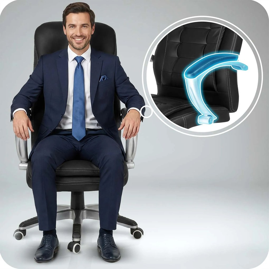 Otočná kancelárska stolička Sofotel 322 - čierna