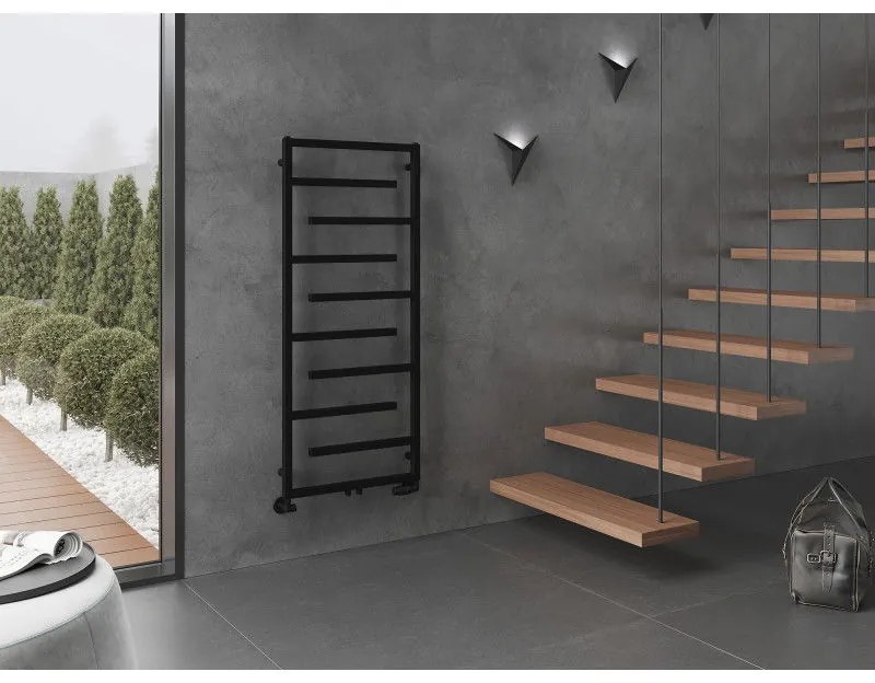 Mexen Orlando, vykurovacie teleso 1380 x 600 mm, 499 W, čierna, W207-1380-600-00-70
