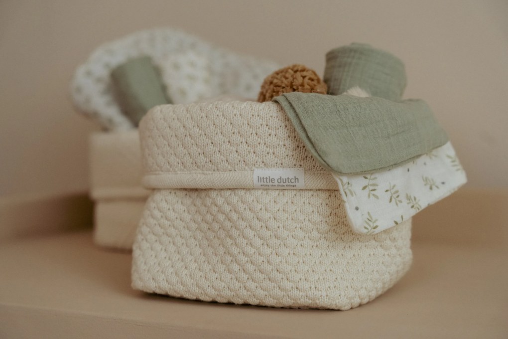 Košík pletený malý Pure Soft White