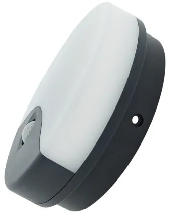 LED vonkajšie nástenné svietidlo s pohybovým senzorom LED/18W/230V IP44 antracit