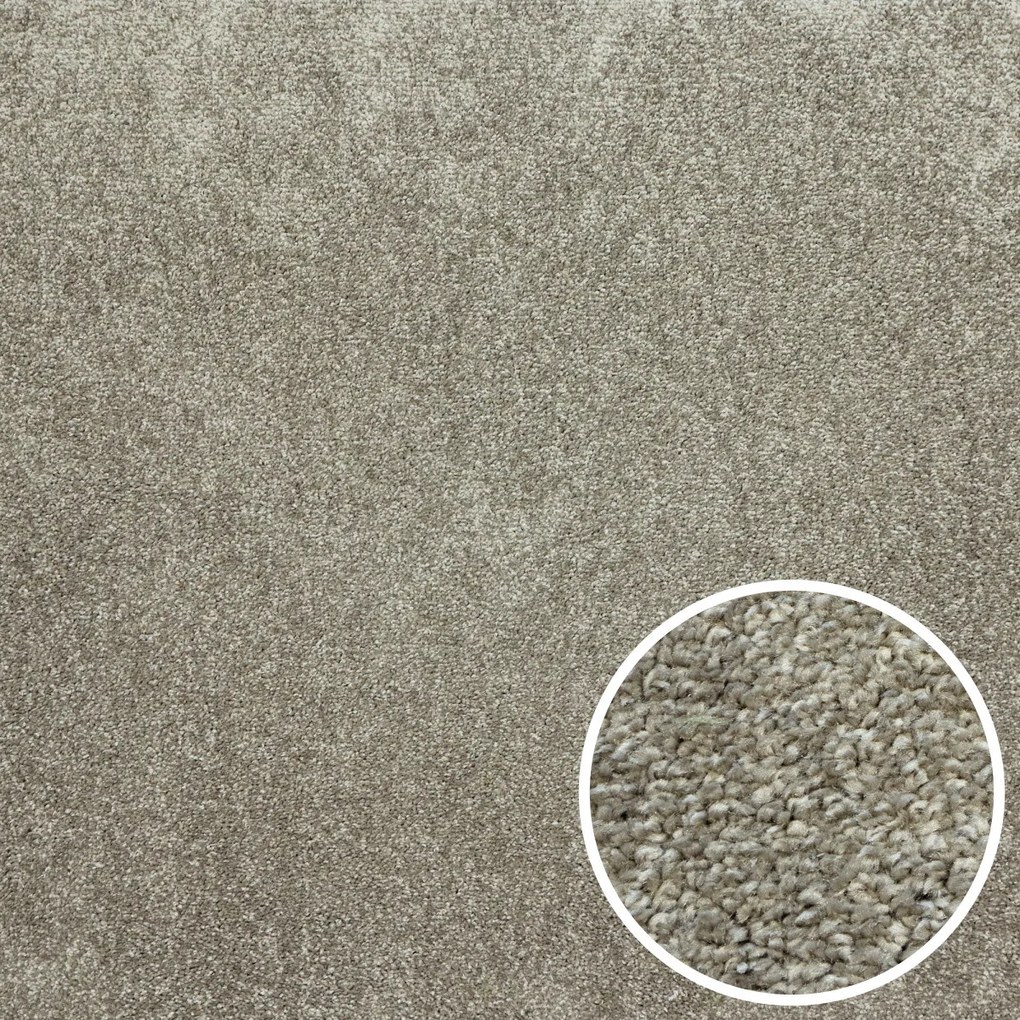 ITC, Metrážny koberec Felix 043, na mieru, šíře 4m, šedá, filc, detská izba