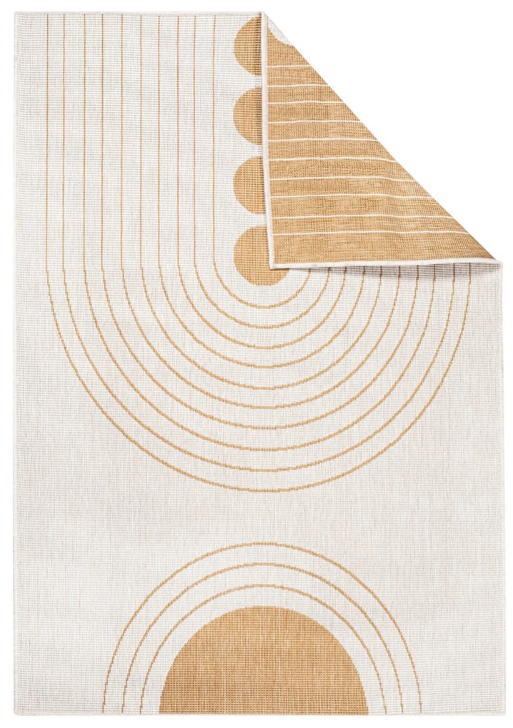 Dekorstudio Obojstranný koberec na terasu DuoRug 5739 - žltý Rozmer koberca: 200x290cm