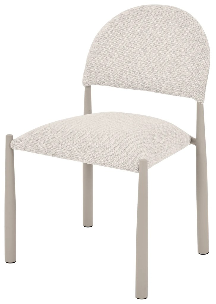 Čalouněná jídelní židle Maze béžovošedá