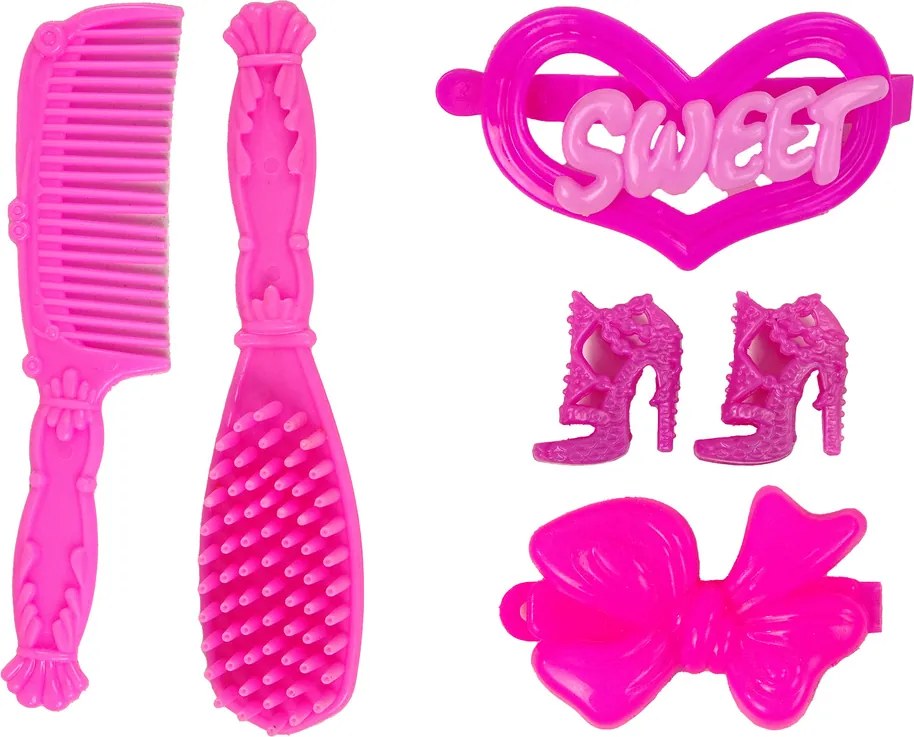 LEAN Toys Bábika princezná s bielym koníkom – figúrky a doplnky
