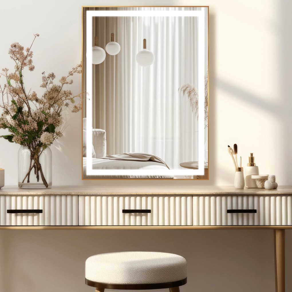 LED zrkadlo v ráme do kúpeľne M7