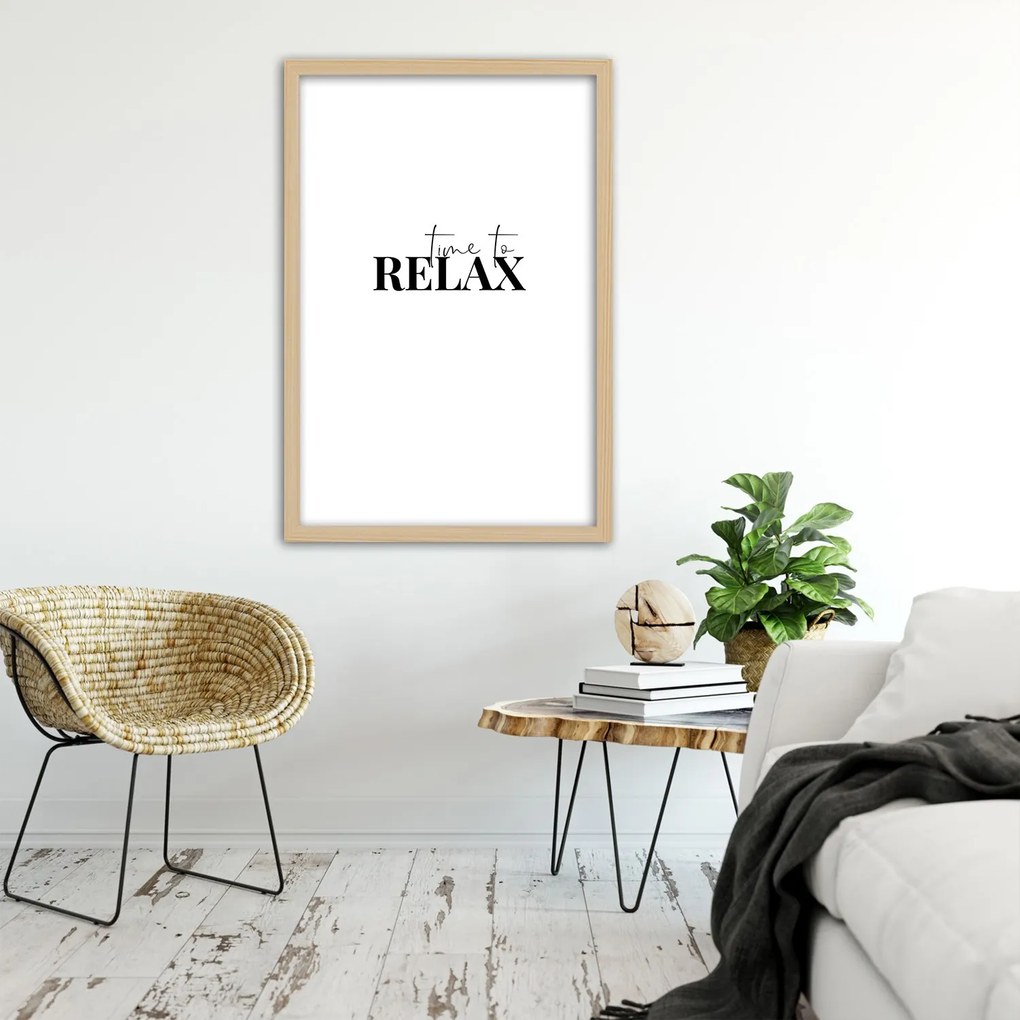 Gario Plagát Čas na oddych Farba rámu: Čierna, Rozmery: 40 x 60 cm