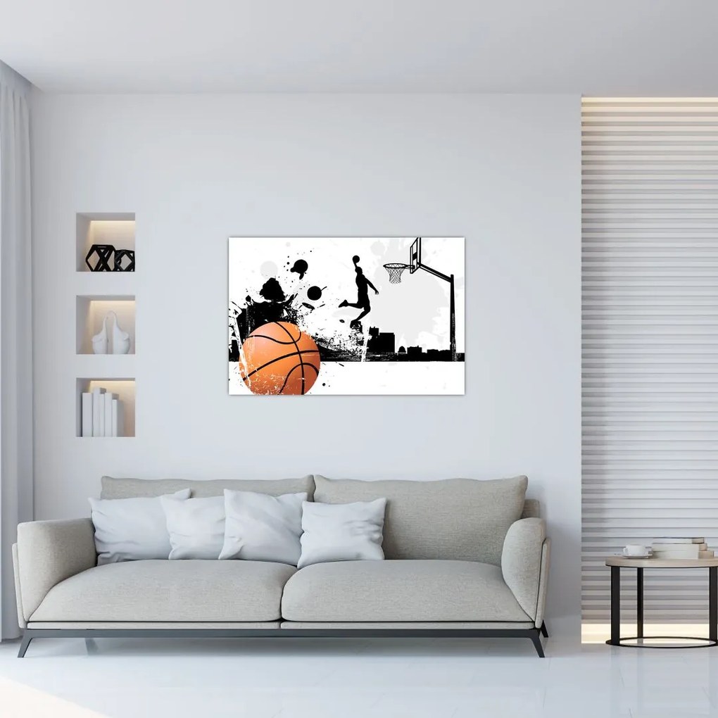 Obraz - Hráč basketbalu (90x60 cm)