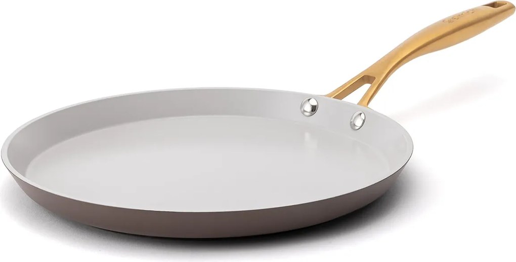 Elmich Nepriľnavá keramická panvica na palacinky Zen Ø 26 cm – hnedo-zlatá