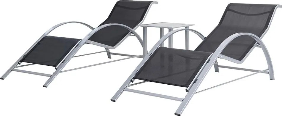 SET 2KS Relaxačných ležadiel a stola Avenberg DOLFINE