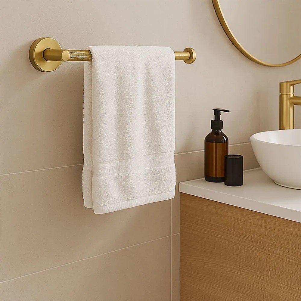 Rea Modern, kúpeľňový vešiak na uterák 26,5cm, 6610a, zlatá matná, REA-98015