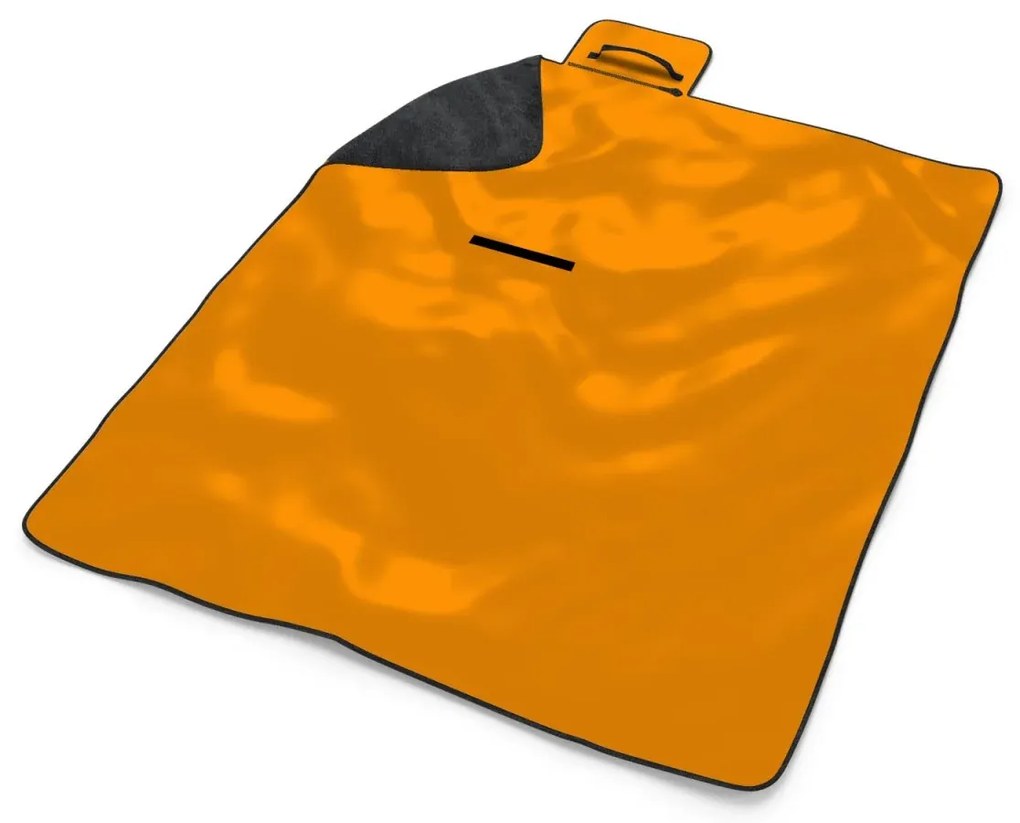 Sablio Plážová deka Neónová oranžová: 200x140 cm