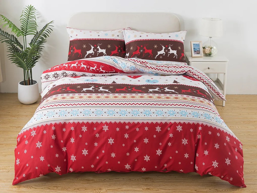 XPOSE® Predĺžené flanelové obliečky SANTA