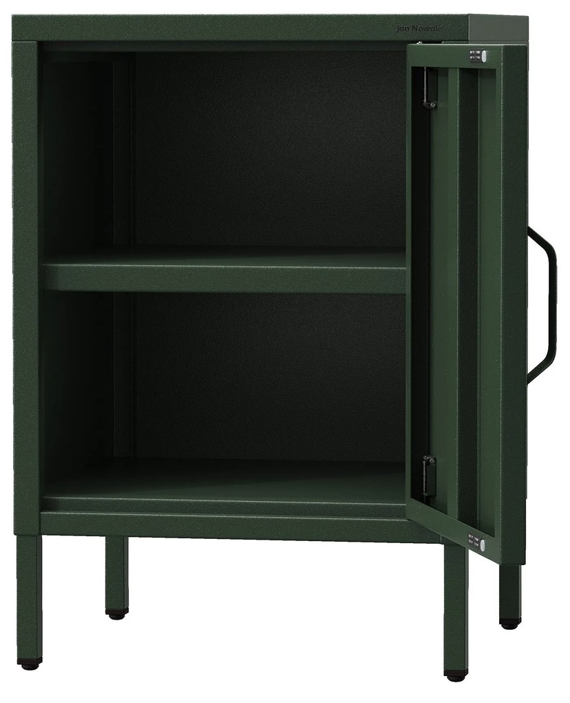 Nočný stolík MIA, 424 x 595 x 400 mm, Modern: fľaškovo zelená farba