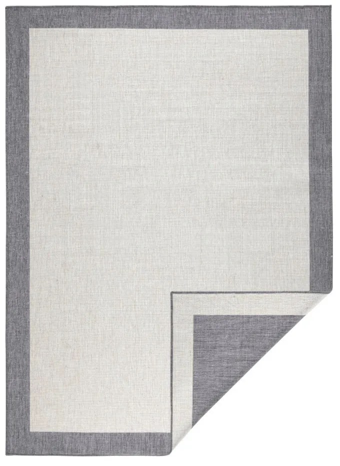 Sivo-krémový vonkajší koberec NORTHRUGS Panama, 120 x 170 cm