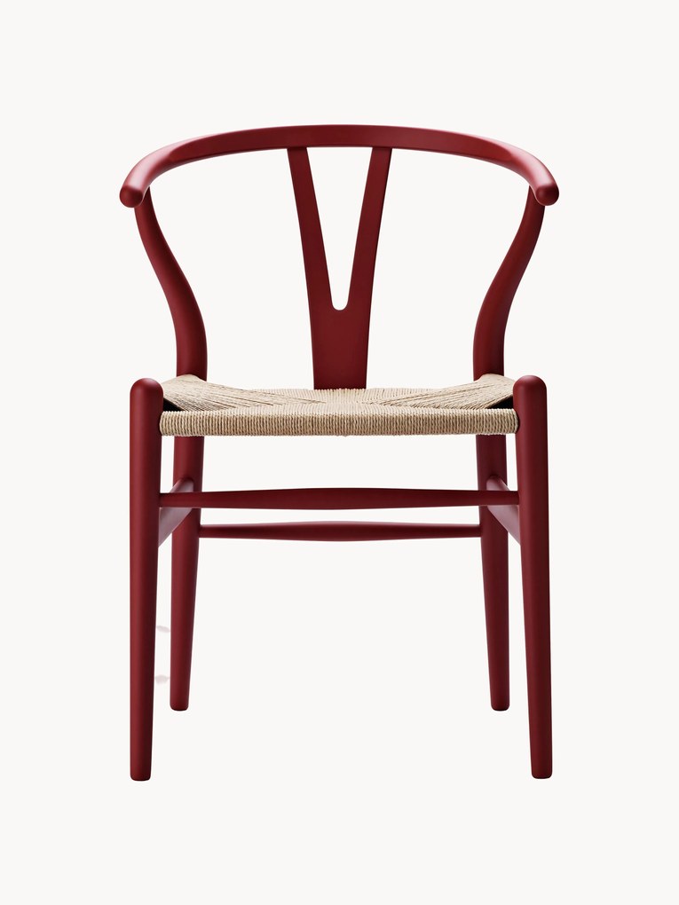 Drevená stolička's ručne tkaným sedadlom CH24 Wishbone Chair